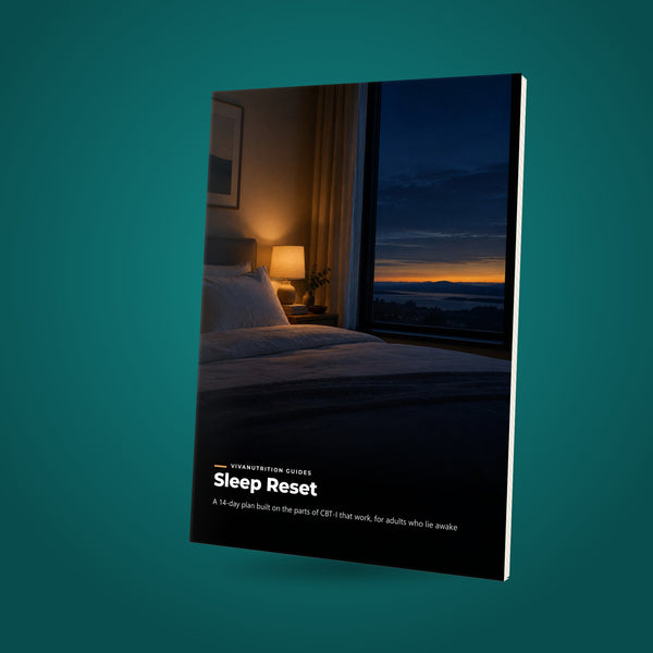 Sleep Reset: a 14-day plan built on the parts of CBT-I that work, for adults who lie awake